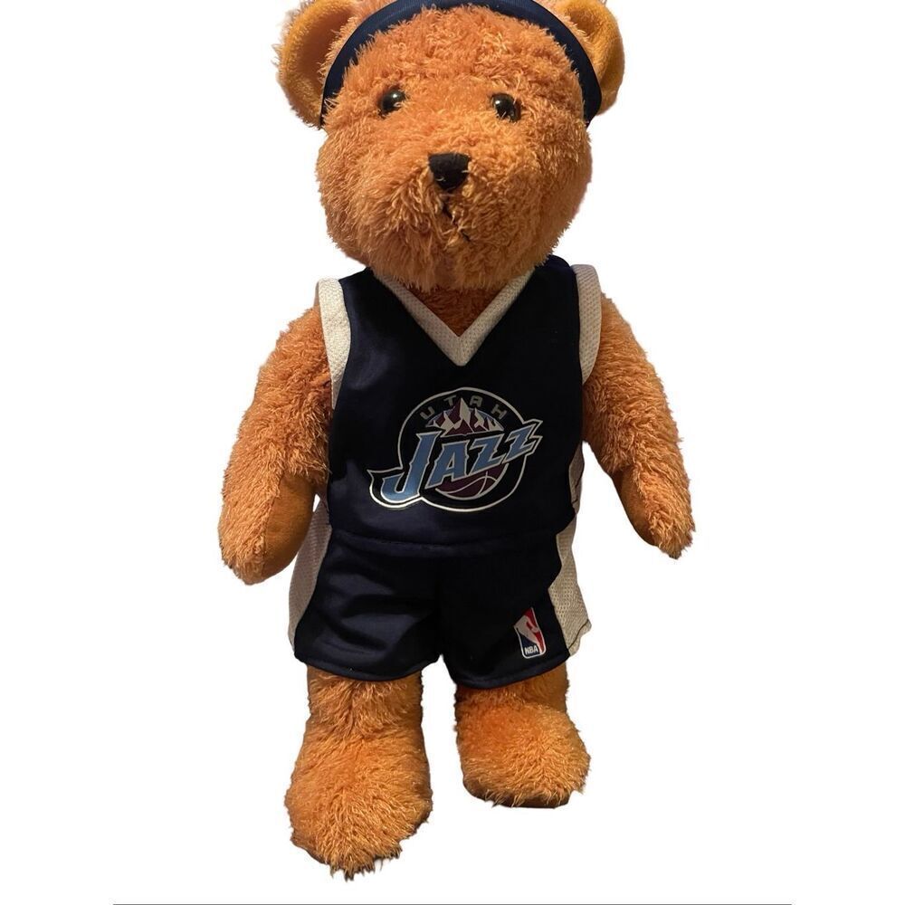 NBA Brown Blue Basketball Utah Jazz Plush Stuffed Animal 21"